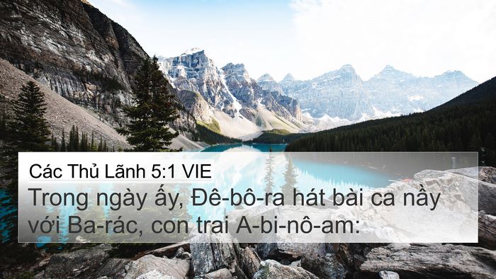 Các Thủ Lãnh 5:1 VIE Bible Verse Image
