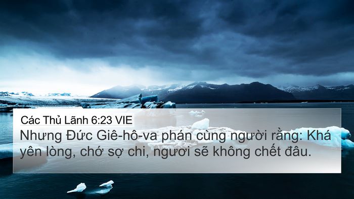 Các Thủ Lãnh 6:23 VIE Bible Verse Image
