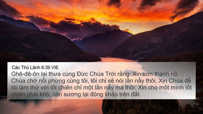 Các Thủ Lãnh 6:39 VIE Bible Verse Image
