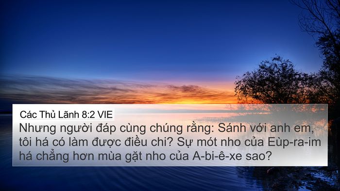 Các Thủ Lãnh 8:2 VIE Bible Verse Image