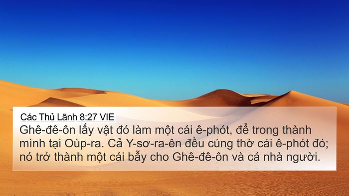 Các Thủ Lãnh 8:27 VIE Bible Verse Image
