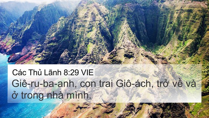 Các Thủ Lãnh 8:29 VIE Bible Verse Image