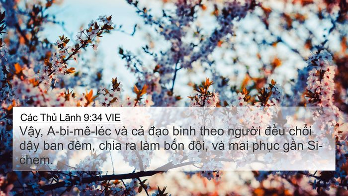 Các Thủ Lãnh 9:34 VIE Bible Verse Image
