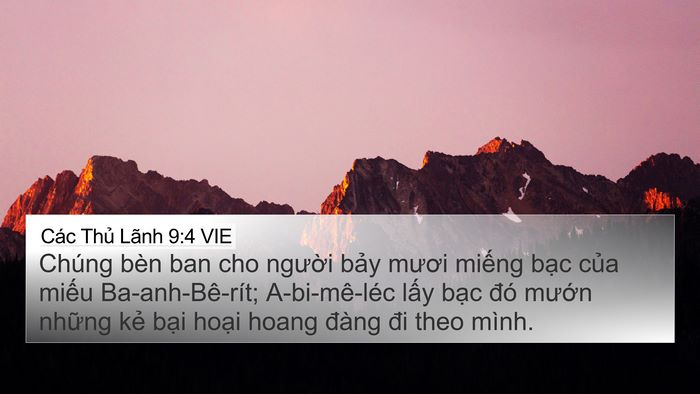 Các Thủ Lãnh 9:4 VIE Bible Verse Image