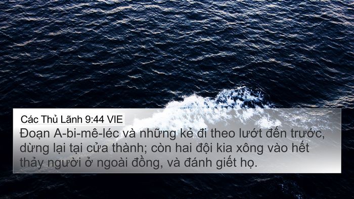 Các Thủ Lãnh 9:44 VIE 4K Wallpaper - Đoạn A-bi-mê-léc và những kẻ đi theo - 4K Wallpaper Bible Verse