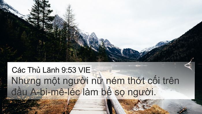 Các Thủ Lãnh 9:53 VIE Bible Verse Image