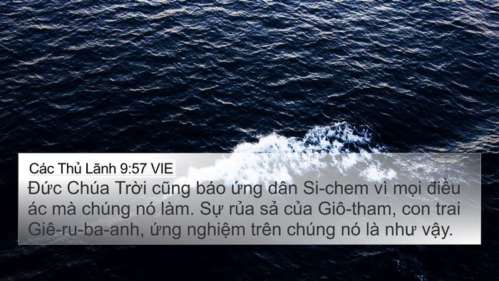 Các Thủ Lãnh 9:57 VIE 4K Wallpaper - Đức Chúa Trời cũng báo ứng dân Si-chem - 4K Wallpaper Bible Verse