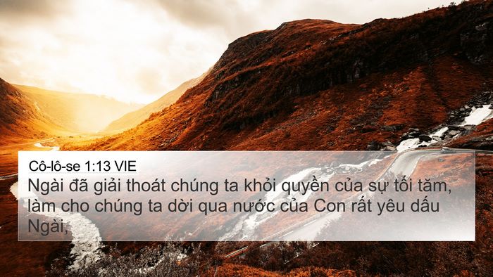 Cô-lô-se 1:13 VIE Bible Verse Image