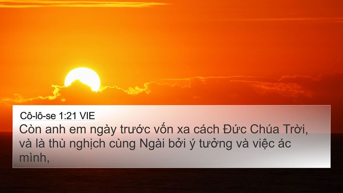 Cô-lô-se 1:21 VIE Bible Verse Image