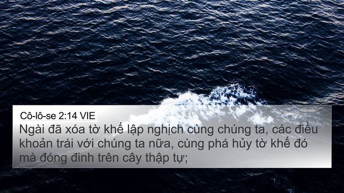 Cô-lô-se 2:14 VIE Bible Verse Image