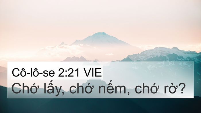 Cô-lô-se 2:21 VIE Bible Verse Image