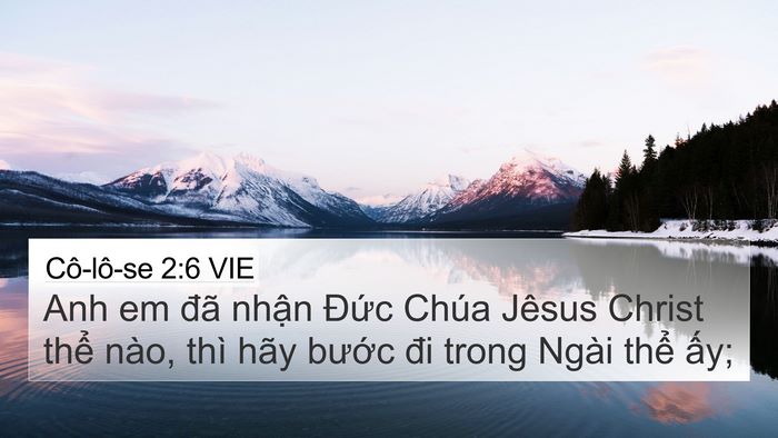 Cô-lô-se 2:6 VIE Bible Verse Image