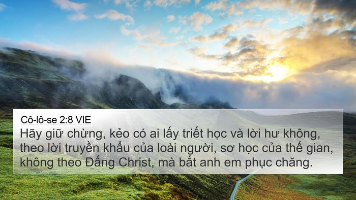 Cô-lô-se 2:8 VIE Bible Verse Image