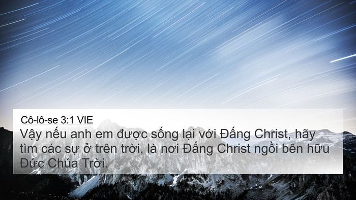 Cô-lô-se 3:1 VIE Bible Verse Image