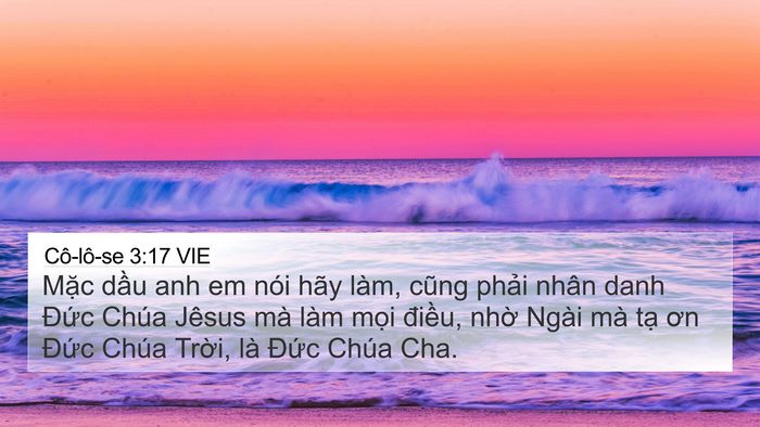 Cô-lô-se 3:17 VIE Bible Verse Image