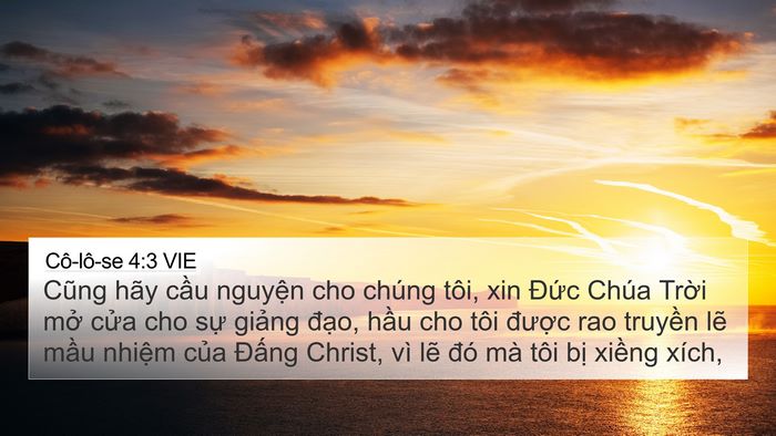Cô-lô-se 4:3 VIE Bible Verse Image