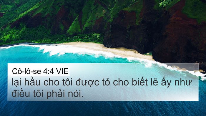 Cô-lô-se 4:4 VIE Bible Verse Image