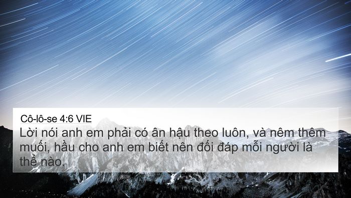 Cô-lô-se 4:6 VIE Bible Verse Image
