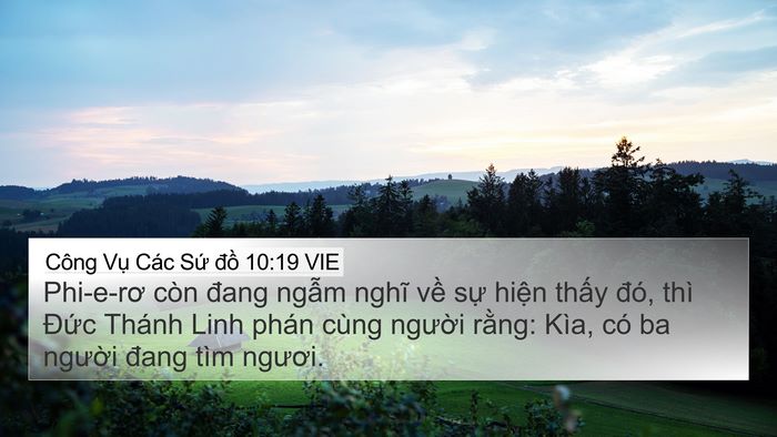 Công Vụ Các Sứ đồ 10:19 VIE Bible Verse Image