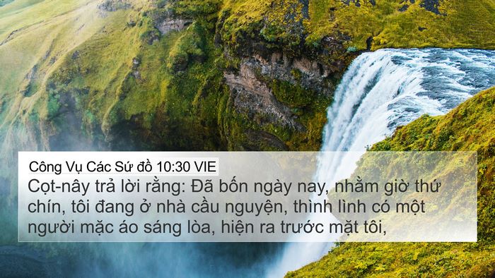 Công Vụ Các Sứ đồ 10:30 VIE Bible Verse Image