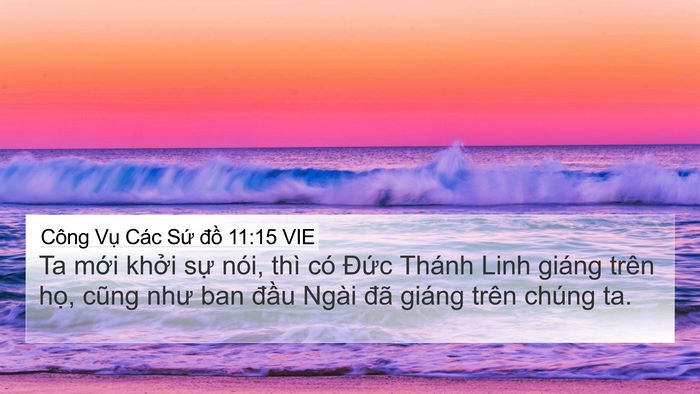 Công Vụ Các Sứ đồ 11:15 VIE Bible Verse Image