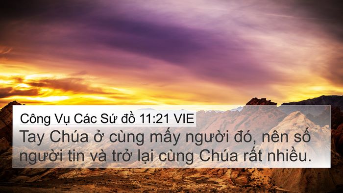 Công Vụ Các Sứ đồ 11:21 VIE Bible Verse Image