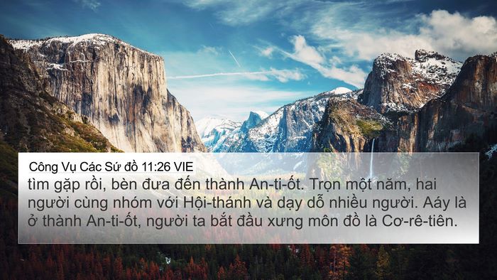 Công Vụ Các Sứ đồ 11:26 VIE Bible Verse Image