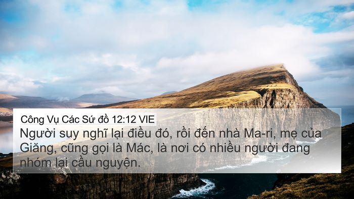 Công Vụ Các Sứ đồ 12:12 VIE Bible Verse Image