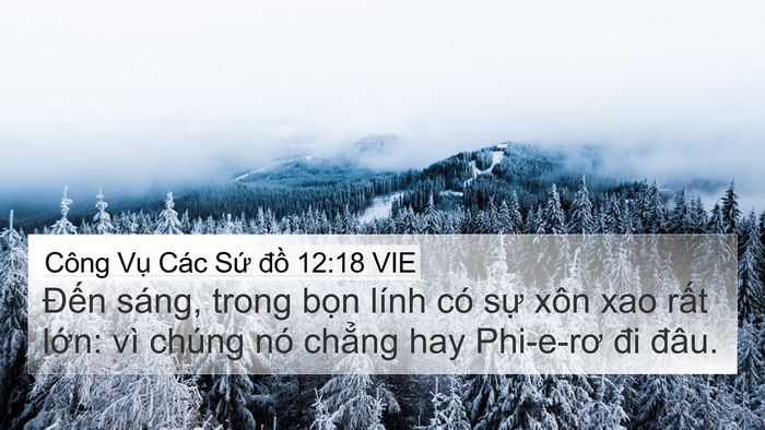 Công Vụ Các Sứ đồ 12:18 VIE Bible Verse Image
