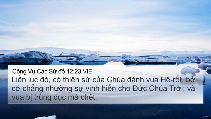 Công Vụ Các Sứ đồ 12:23 VIE Bible Verse Image