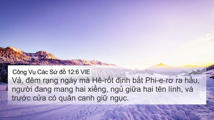 Công Vụ Các Sứ đồ 12:6 VIE Bible Verse Image