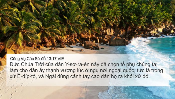 Công Vụ Các Sứ đồ 13:17 VIE Bible Verse Image
