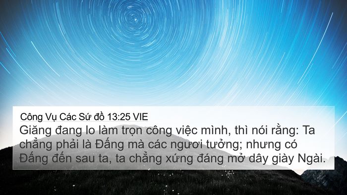 Công Vụ Các Sứ đồ 13:25 VIE Bible Verse Image