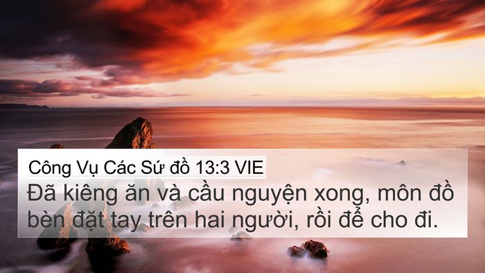 Công Vụ Các Sứ đồ 13:3 VIE Bible Verse Image