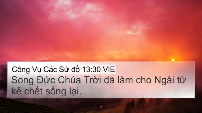 Công Vụ Các Sứ đồ 13:30 VIE Bible Verse Image
