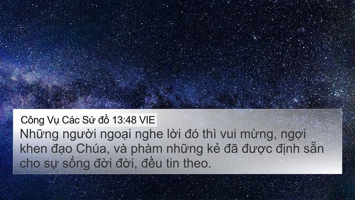 Công Vụ Các Sứ đồ 13:48 VIE Bible Verse Image