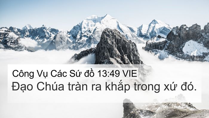 Công Vụ Các Sứ đồ 13:49 VIE Bible Verse Image