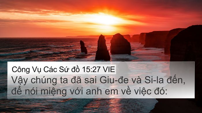 Công Vụ Các Sứ đồ 15:27 VIE Bible Verse Image