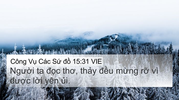 Công Vụ Các Sứ đồ 15:31 VIE Bible Verse Image