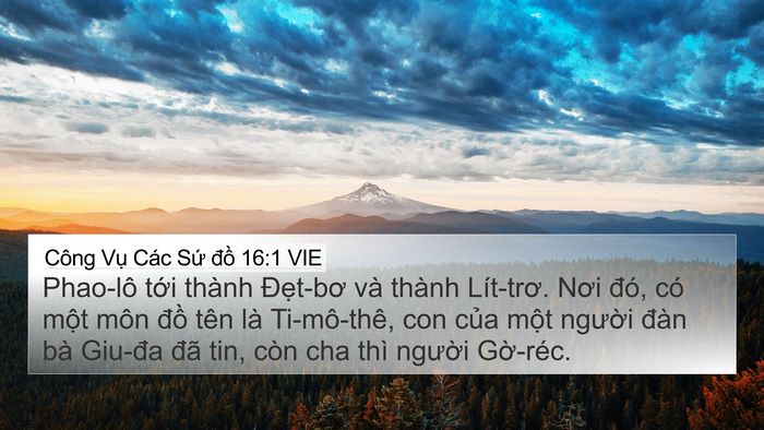 Công Vụ Các Sứ đồ 16:1 VIE Bible Verse Image