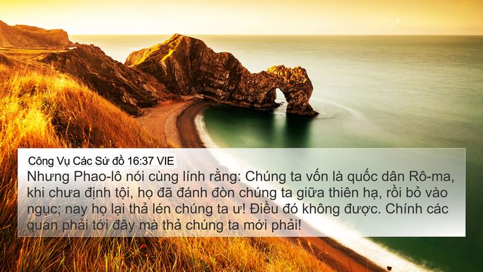 Công Vụ Các Sứ đồ 16:37 VIE Bible Verse Image