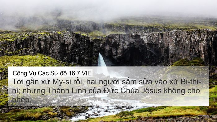 Công Vụ Các Sứ đồ 16:7 VIE Bible Verse Image