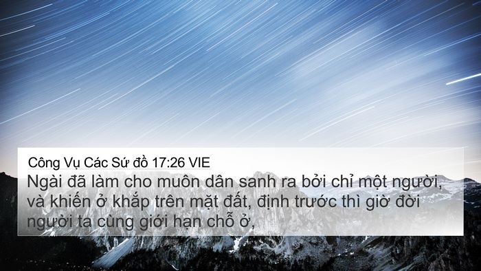 Công Vụ Các Sứ đồ 17:26 VIE Bible Verse Image