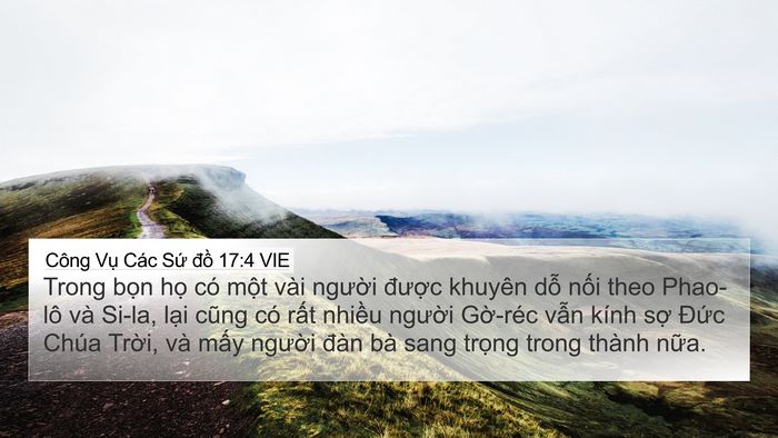 Công Vụ Các Sứ đồ 17:4 VIE Bible Verse Image