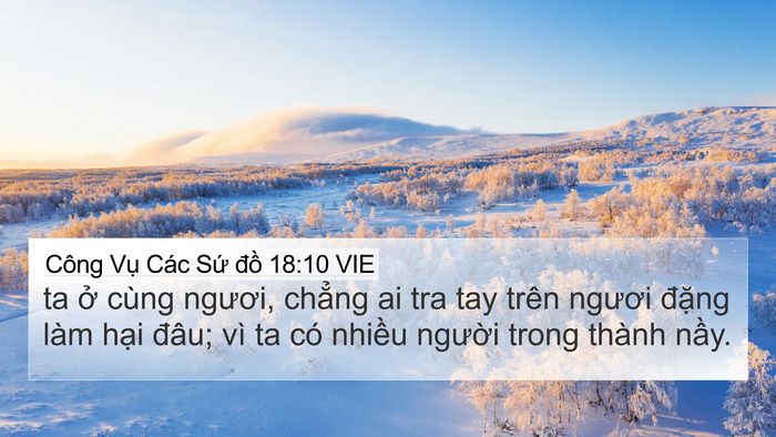 Công Vụ Các Sứ đồ 18:10 VIE Bible Verse Image