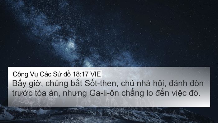 Công Vụ Các Sứ đồ 18:17 VIE Bible Verse Image