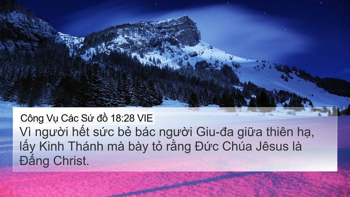 Công Vụ Các Sứ đồ 18:28 VIE Bible Verse Image