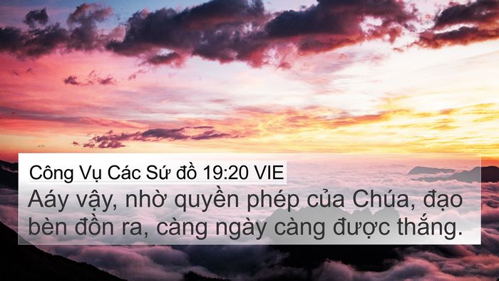 Công Vụ Các Sứ đồ 19:20 VIE Bible Verse Image