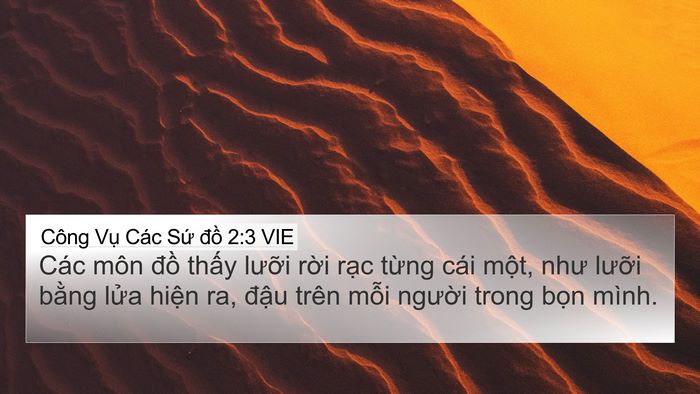 Công Vụ Các Sứ đồ 2:3 VIE Bible Verse Image