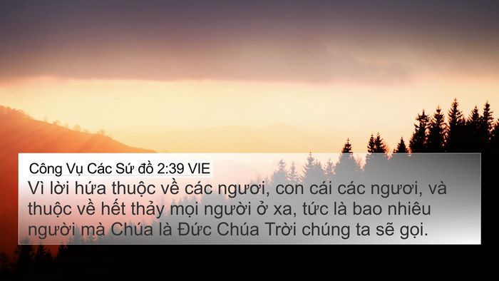 Công Vụ Các Sứ đồ 2:39 VIE Bible Verse Image